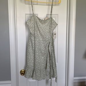 Altar’d State fit and flare wrap dress.